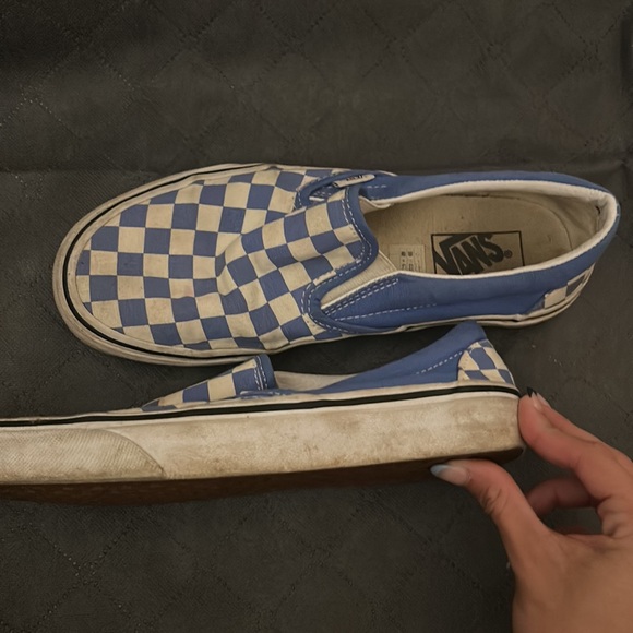 blue checkered vans - Picture 2 of 3